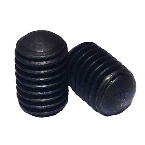 SSS638OP #6-32 x 3/8" Socket Set Screw, Oval Point, Coarse, Alloy, Black Oxide